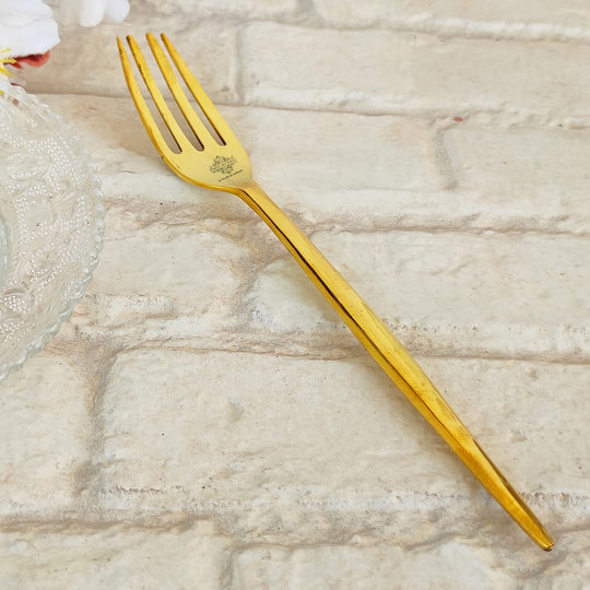 Pure Brass Fork, Shine Finish Design, Kitchenware, Decorative