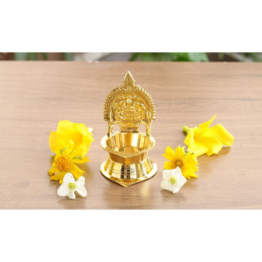 brass diya