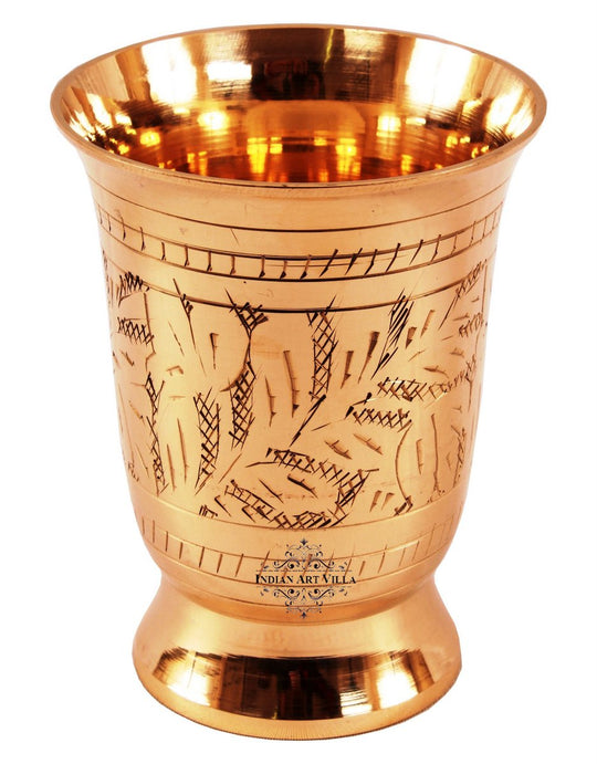 Mughlai Brass Jug with Glass