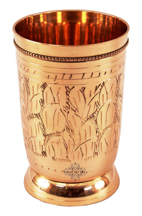 Designer Brass Jug with Glass