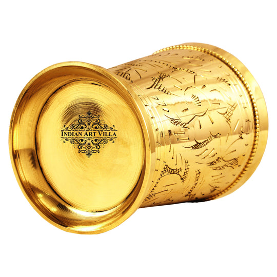 Elegant brass glass for gift hampers perfect for traditional weddings festivals and Indian celebrations