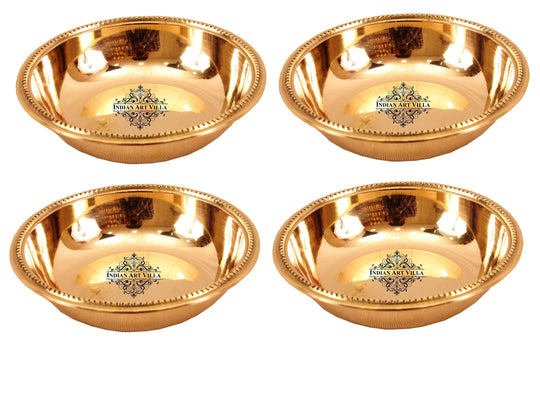 Serve your Indian Cusine in this elegant traditional Bowl. This is a set of centerpiece dinnerware for Indian food. Let your friends and family have their meal in unique and ethnic looking Dinnerware. With this dinner set, your Indian style dining experience goes several notches up. The material used is food grade.