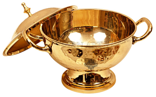 Brass mughlai handi with Lid