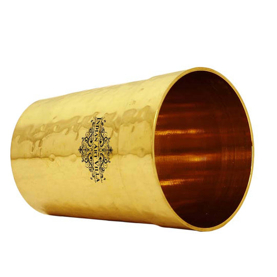 Sleek plain finish brass tea cup from Indian Art Villa, perfect for enjoying tea in a stylish and traditional manner.