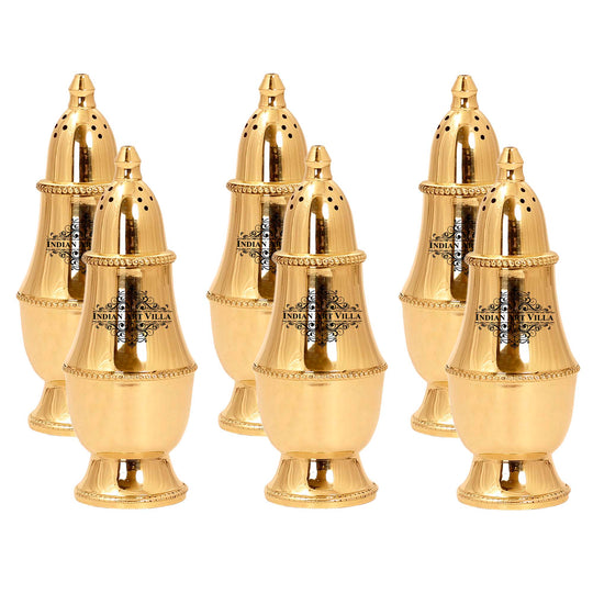 Brass Pepper & Salt Shaker, Storage For Pepper Powder, Tableware Home  Hotel,Volume - 60 ML