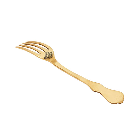 Brass Designer Fork, Tableware Home Hotel , Length:- 17.27 cm