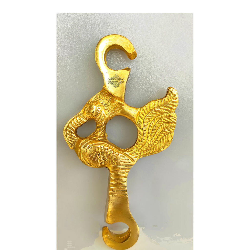 Indian Art Villa Brass Chain Peacock Design, Home Décor