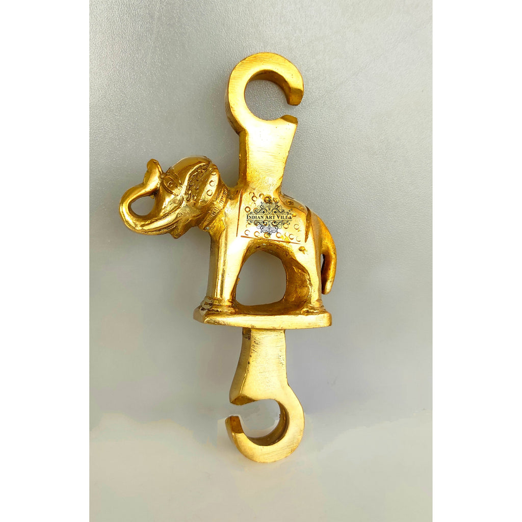 Indian Art Villa Brass Jhulla Chain, Elephant Design, Home Item