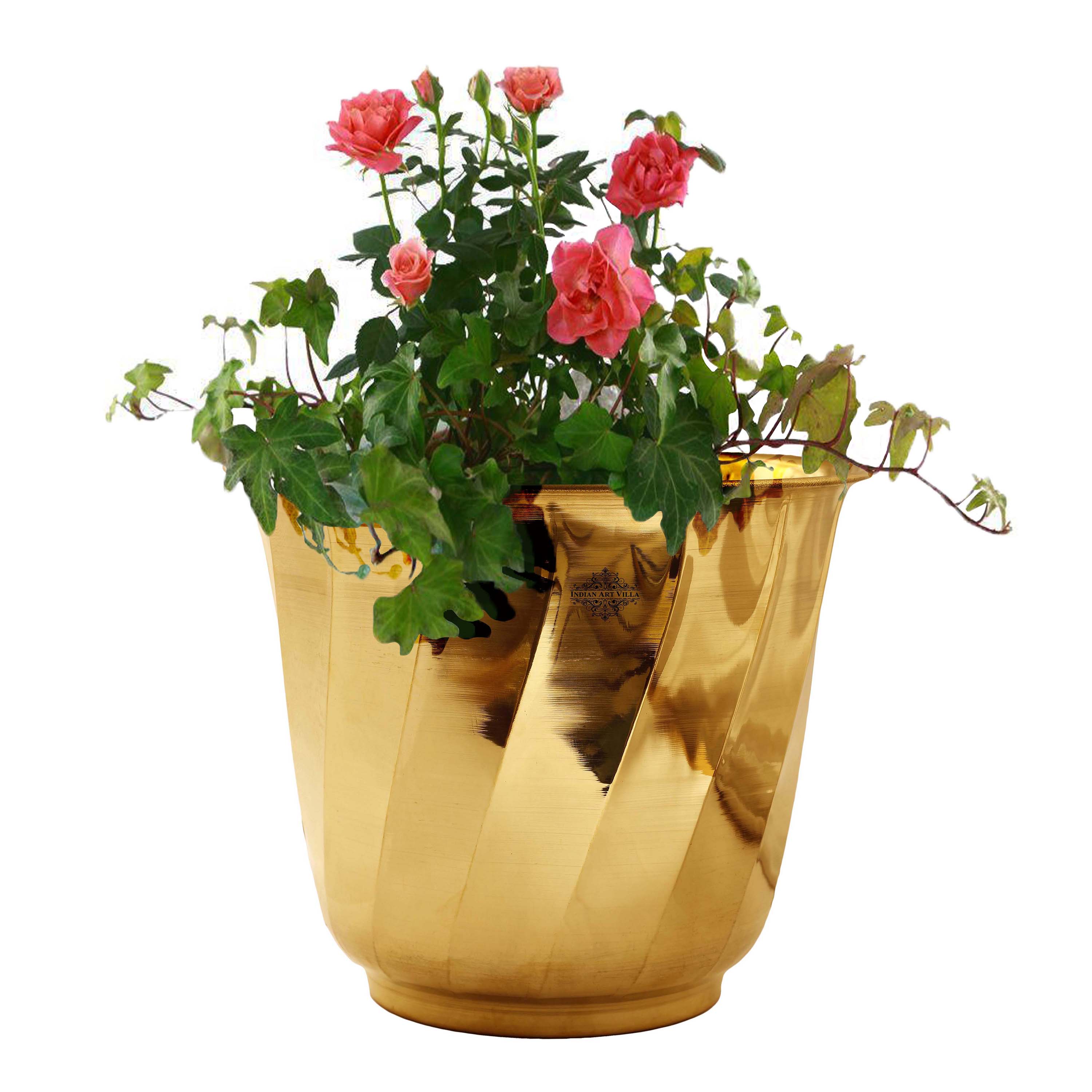 Brass Handmade Designer Planter, Flower Pot, Home Decor