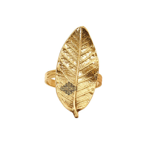 Indian Art Villa Presents Best Quality Brass Handmade Leaf Design Napkin Ring / Tissue Holder. We offer best affordable prices & Free Shipping PAN India. We also offer Easy returns & exchanges. T&C Applied.