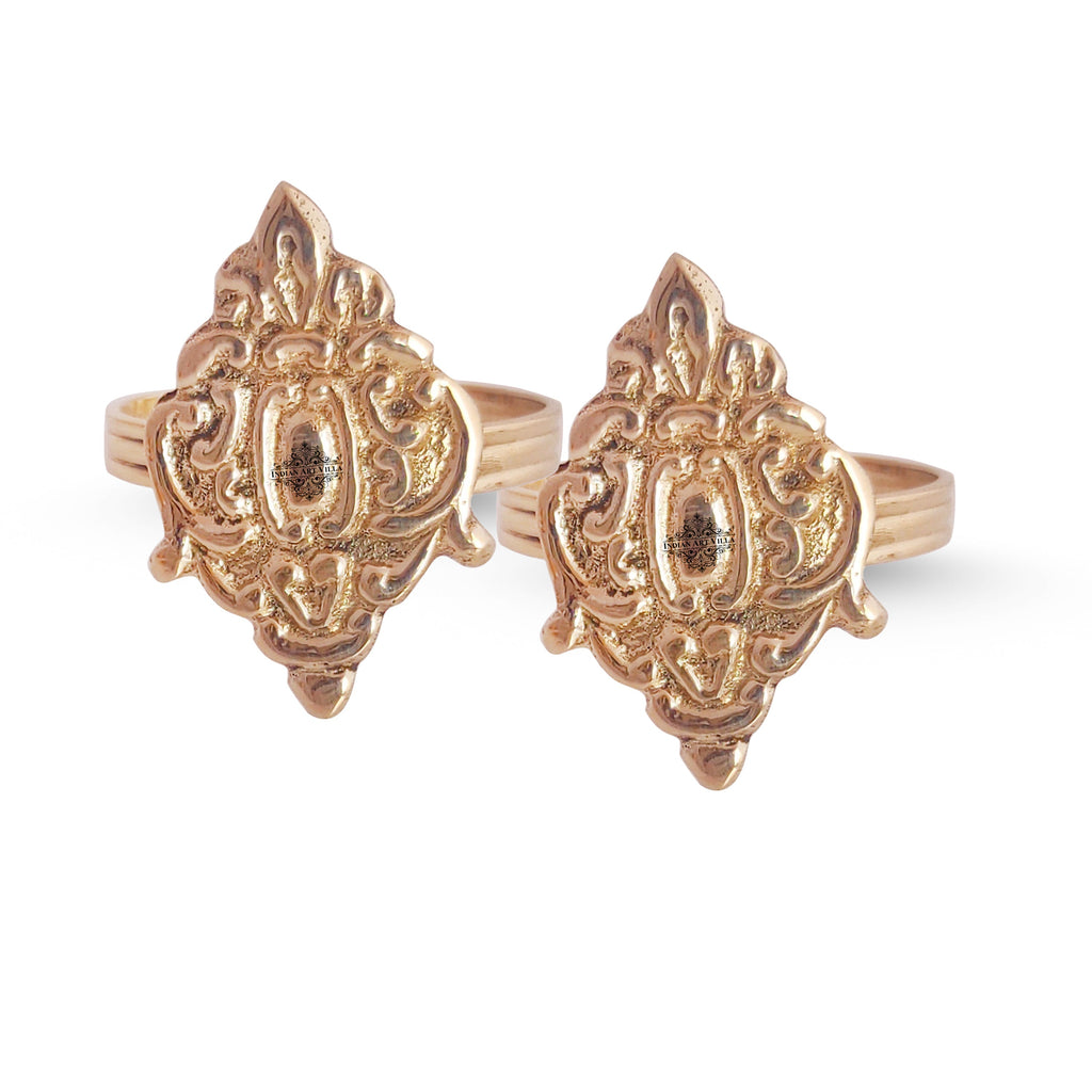 Indian Art Villa Pure Brass Designer Napkin Ring, Diameter:- 1.55" Inch