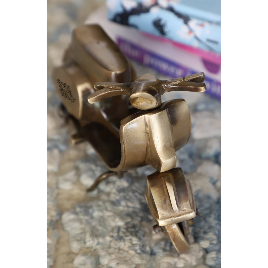 Brass Handcrafted Scooter Size-9.5x14 cm