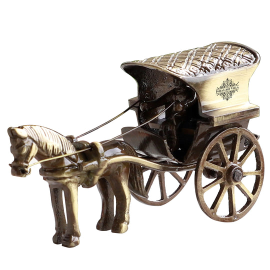 Brass horse carriage decorative showpiece lifestyle — Indian Art Villa