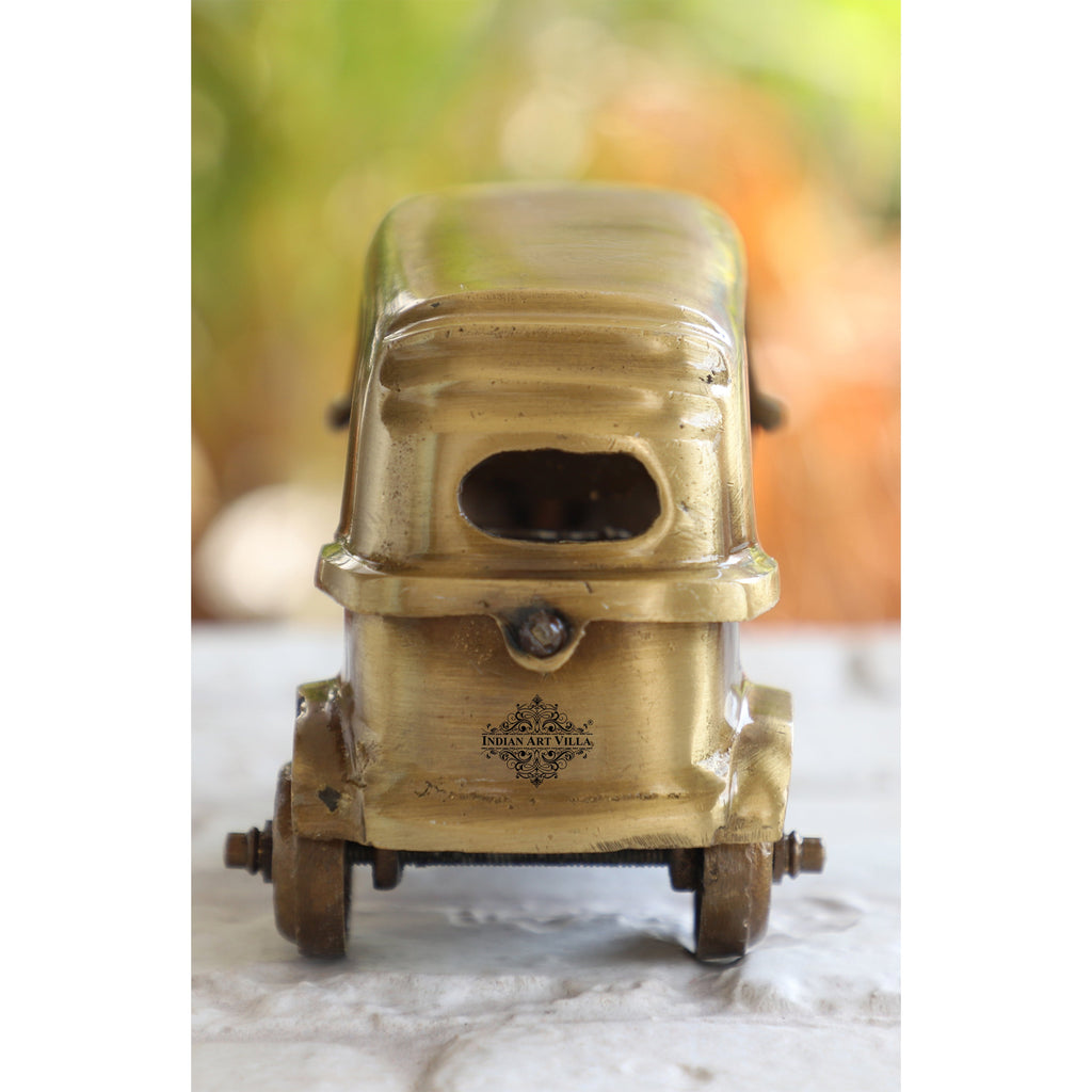 Indian Art Villa Brass Handcrafted Auto Rickshaw Size-8.5x12.5 cm