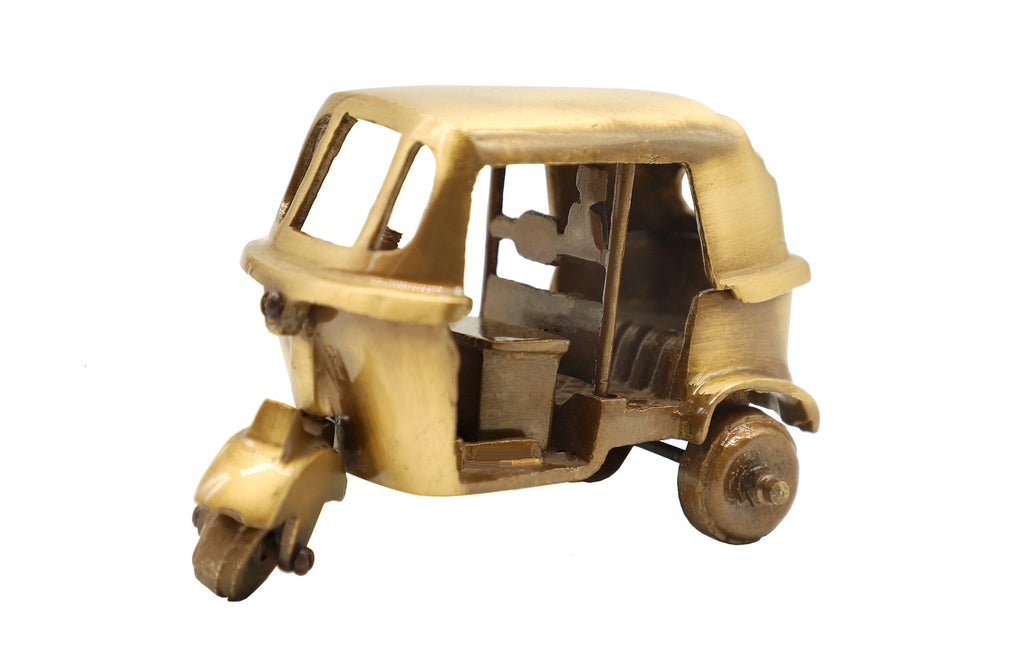 Indian Art Villa Brass Handcrafted Auto Rickshaw Size-8.5x12.5 cm