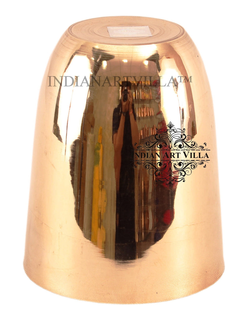 INDIAN ART VILLA Bronze Glass Tumbler, Plain Design, 275 ML