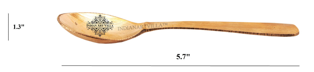 Indian Art Villa Pure Bronze Handmade Best Quality Table Spoon 5.7" Length