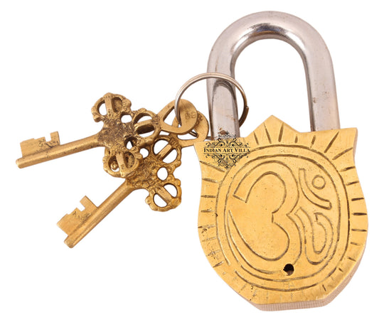 Pure brass Lord Shiva design lock lifestyle — Indian Art Villa