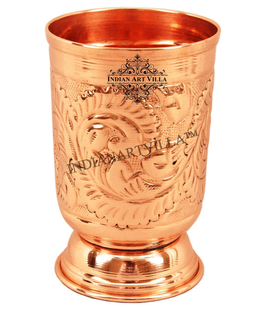 Premium copper water glass for wellness