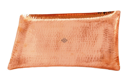 Hammered Copper Moscow Mule Mug Set with Tray