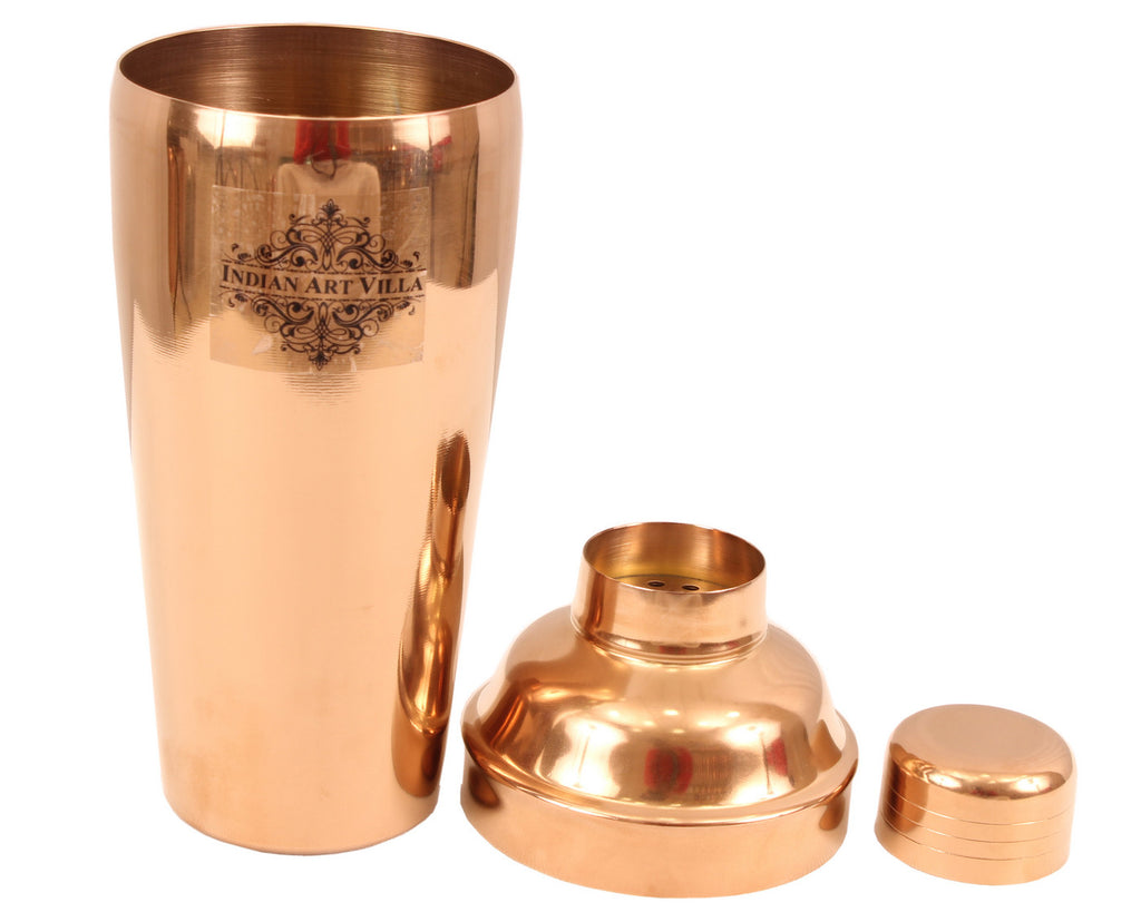 Copper Wine Cooler & Steel Wine Shaker & 2 Copper Champagne Glass