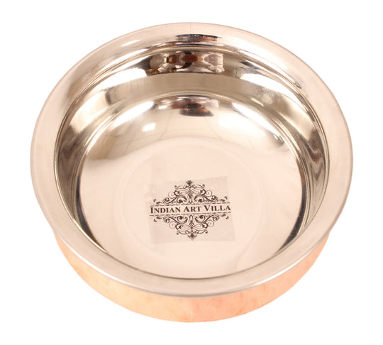 Steel Copper Set of 1 Handi Kadhai & Bucket No. 1