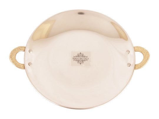 Handcrafted Pure Steel Copper Handi|Kadhai|Bucket &Tawa Serving Set