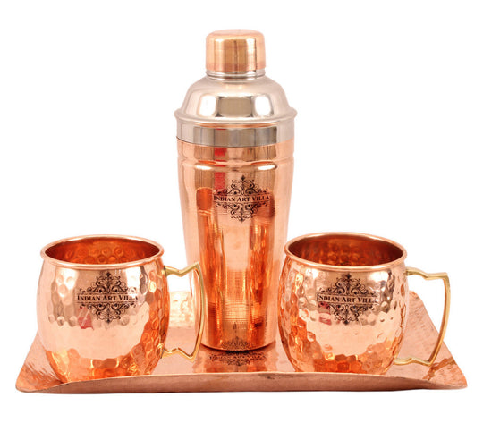 copper barware set