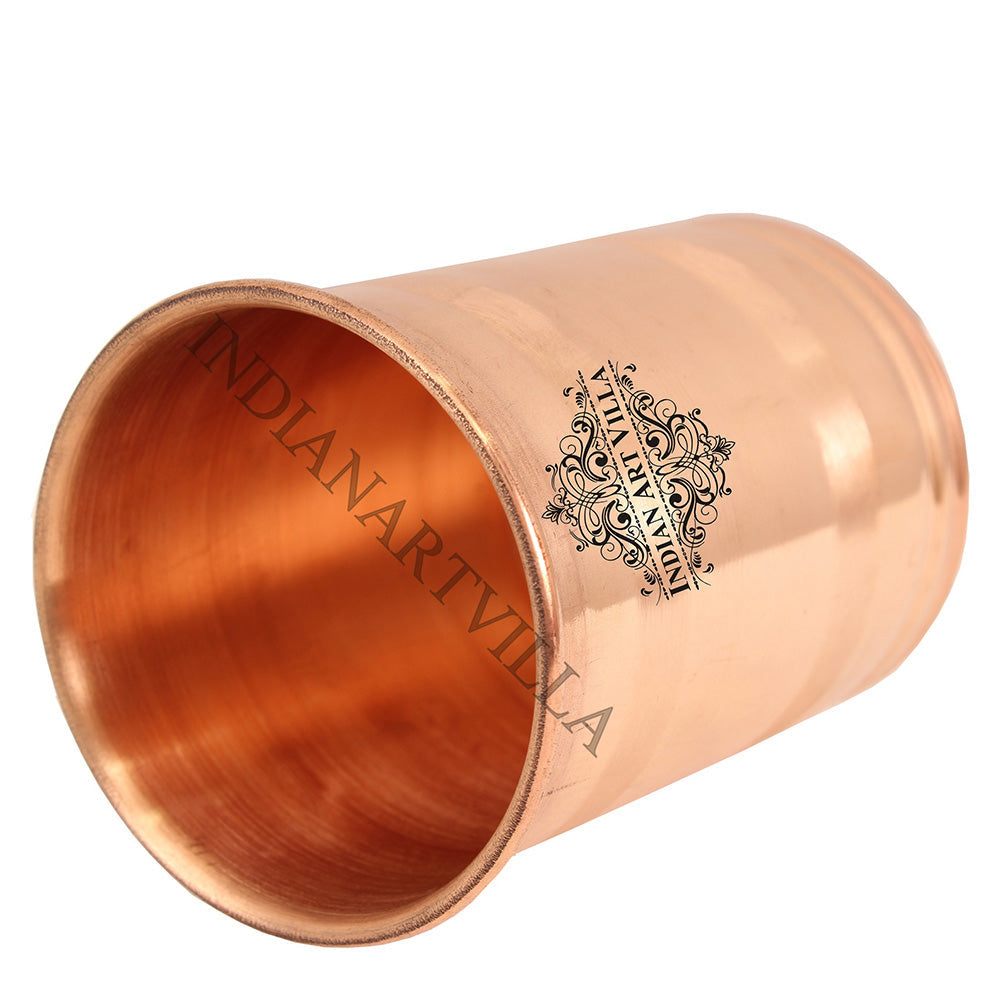 Indian Art Villa Pure Copper Small Glass Tumbler 150 ML