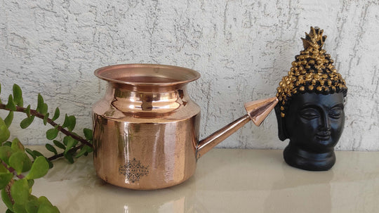Pure Copper Netipot used for Yoga