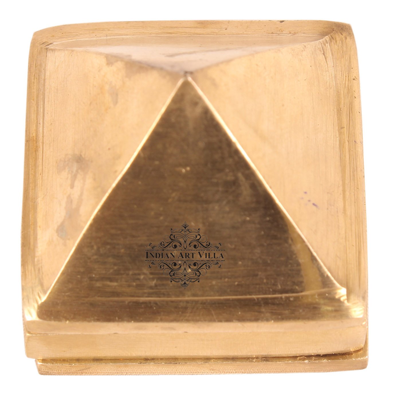91 Piramide in ottone con griglia energetica Vastu 91 Piramide in ottone con griglia energetica Vastu