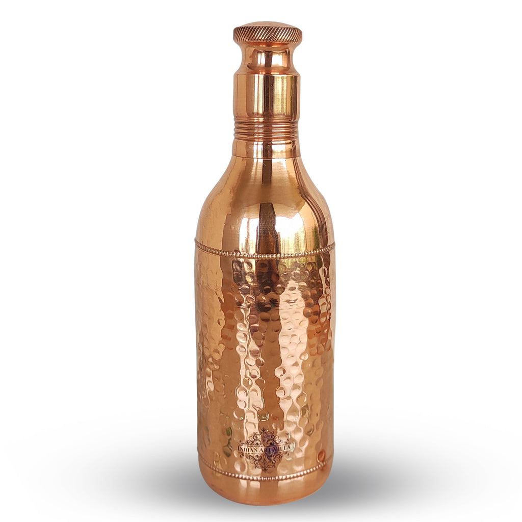 Indian Art Villa Hammered Copper Cocktail Wine Shaker Bottle, Mixing & Serving Drinks, Barware