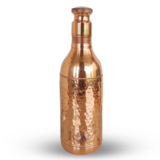 Pure Copper Hammered Set 2 Cocktail Shaker Bottle