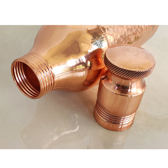 Pure Copper Hammered Set 2 Cocktail Shaker Bottle