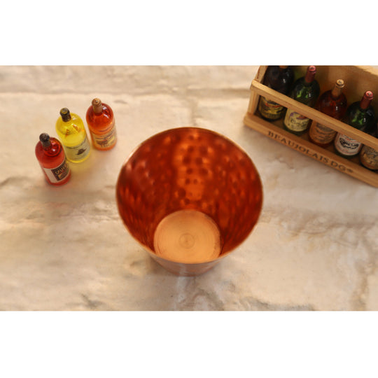 Copper Shot Glass With Hammered Design, Barware & Drinkware