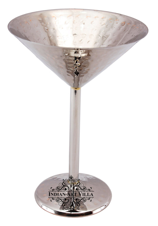 Pure Steel Hammered Design Champagne Cocktail Glass 250 ML