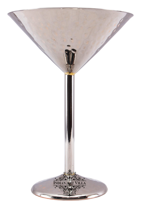 Pure Steel Hammered Design Champagne Cocktail Glass 250 ML