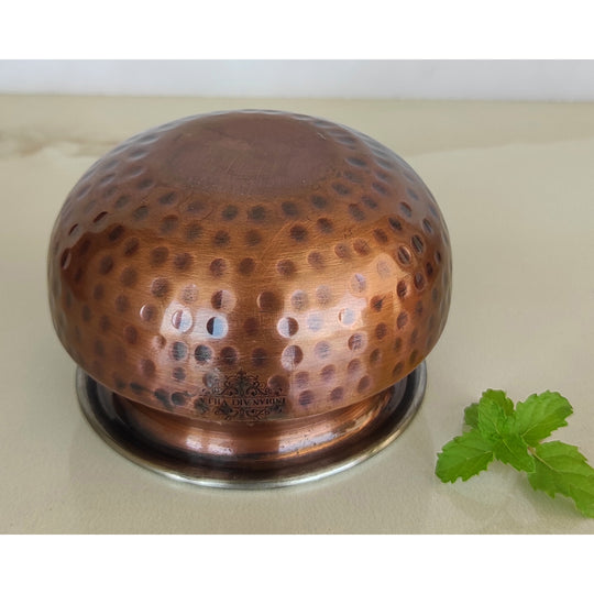 Artisan crafted hammered serving handi perfect for gourmet kitchens weddings and special food presentations