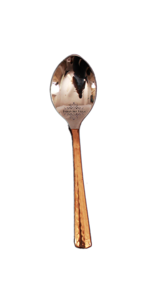 Exquisite Indian Art Villa hammered copper spoon  perfect for luxurious dining gifting and home table decor