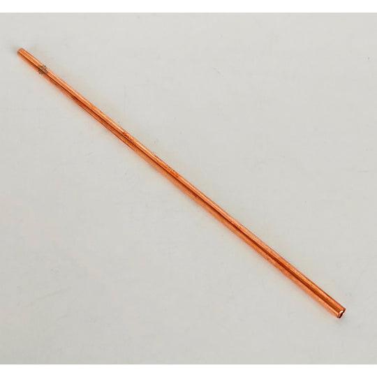 Handmade Pure Copper Set of 8 Plain Design Straight Solid Straw