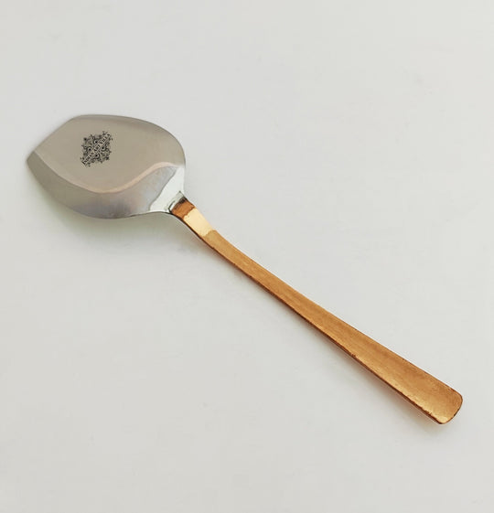 Steel Copper Hammered Spatula Turner Spoon