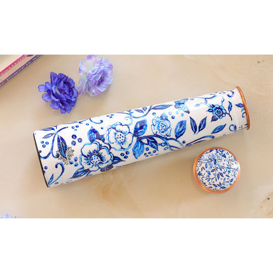 Pure Copper Bottle with Slim Tube Pyramid Shape – 750 ML