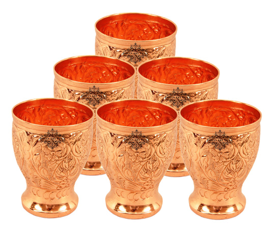 Traditional Indian copper water glass