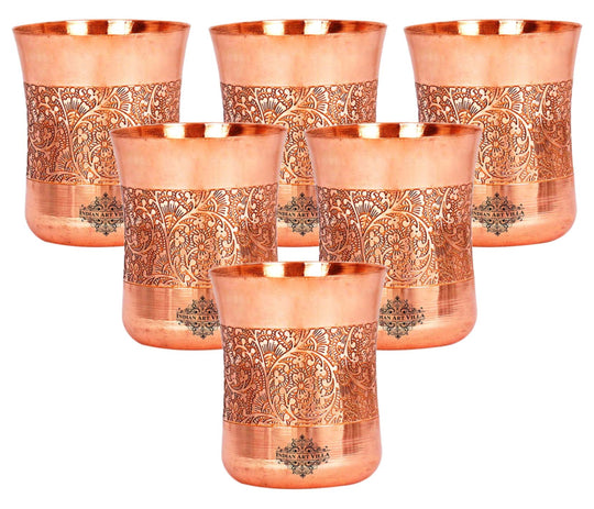 Copper tumbler handcrafted style