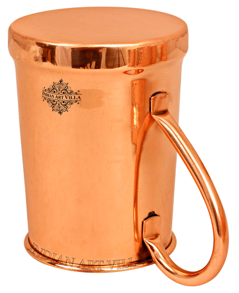 Indian Art Villa Pure Copper Plain Design Beer Mug