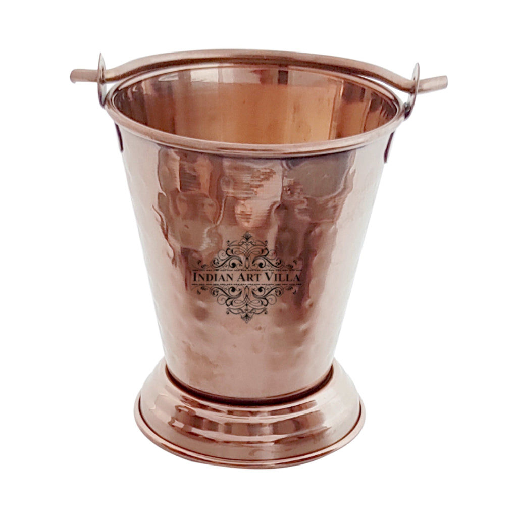 Indian Art Villa Stainless Steel With Rose Gold Finish Serving Bucket, Serving Vegetable Rayta Dishes, 350 ML Volume