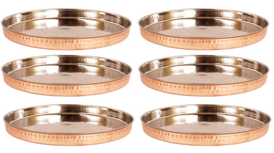 Steel Copper Thali/Plate, Dinnerware & Tableware for Home, Hotel & Restaurants