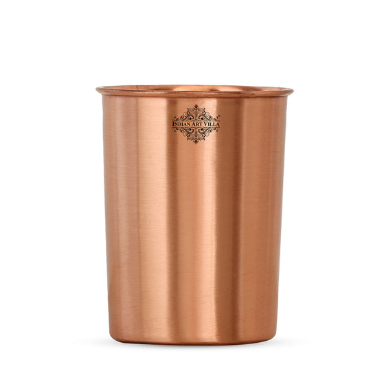 Pure Copper Glass With straight vertical sides- 275 ML
