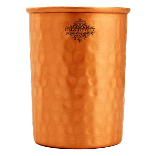 Pure Copper Glass With straight vertical sides- 275 ML