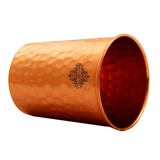 Pure Copper Glass With straight vertical sides- 275 ML